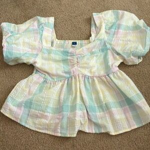 gingham spring colored top from old navy